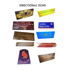 Directional Signs and Mayhem - Custom Wood Sign - Wizard Directional Sign - Personalized Wood Sign