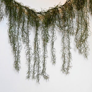 Party Garland Backdrop And Photo Prop / Draping Garland / Cascading Spanish Moss Garland / Wedding Garland / Home Decor Greenery Garland