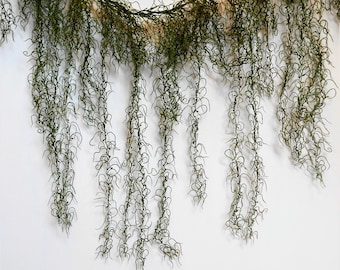 Party Garland Backdrop And Photo Prop / Draping Garland / Cascading Spanish Moss Garland / Wedding Garland / Home Decor Greenery Garland