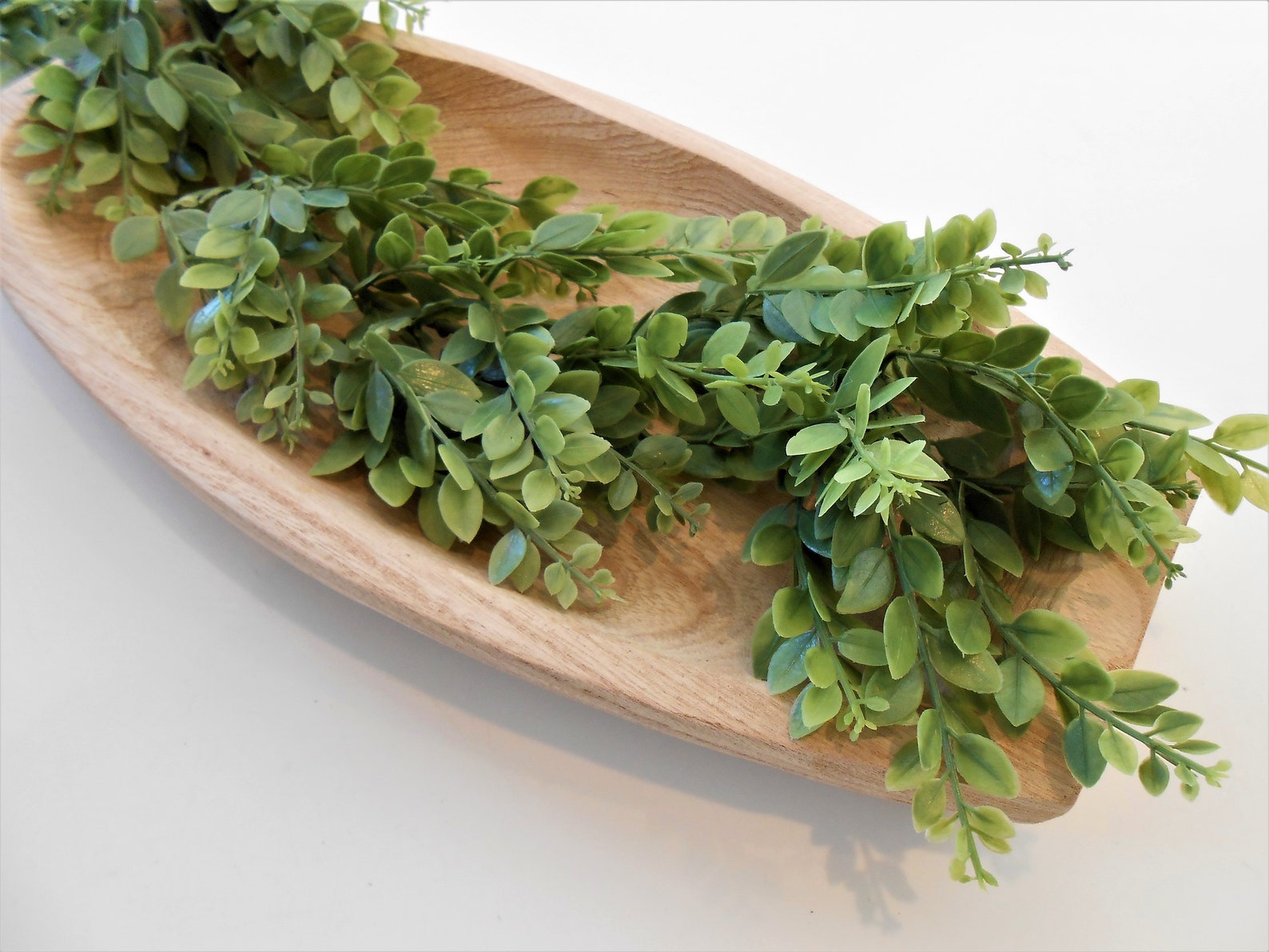 Dough Bowl Greenery Garland / Dough Bowl Filler / Green Etsy