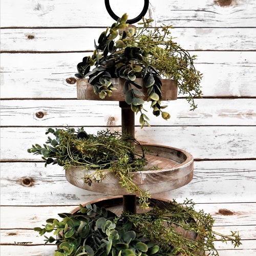 Tiered Tray Greenery Garland / Eucalyptus Garlands / Farmhouse Etsy