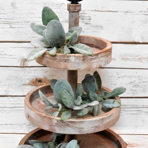 Tiered Tray Mini Greenery Garlands / Tiered Tray Lambs Ear Greenery / Home Decor / Farmhouse Tiered Tray Greenery / Tray Stuffers