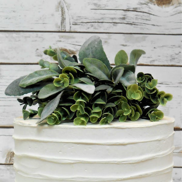 Greenery Cake Topper / Greenery Garland Cake Topper / Wedding Cake Topper / Woodland Cake Topper / Rustic Cake Topper / Boho Cake Topper