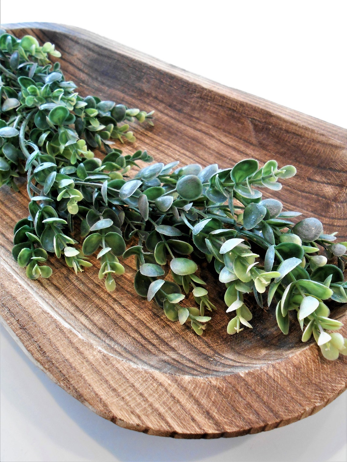 Eucalyptus Dough Bowl Greenery Garland / Tray Garland / Home Etsy