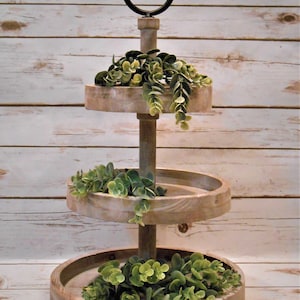 Tiered Tray Greenery Garland / Eucalyptus Garlands / Farmhouse Tiered Tray Eucalyptus Garlands / Home Decor / Home And Living / Tray Garland