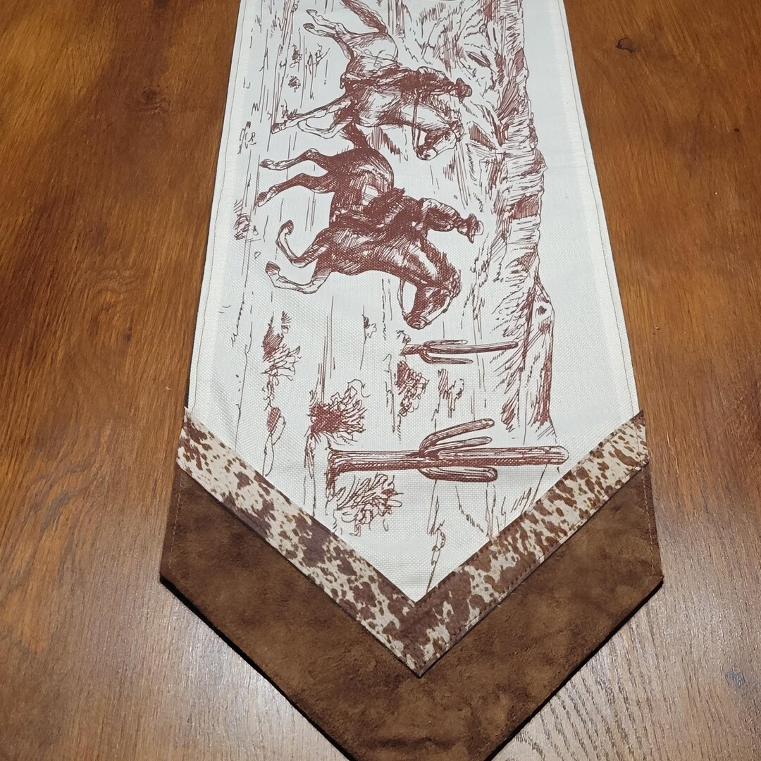 Western Rustic Table Runner Western Table Runner, Western Decor Table Linen - Etsy