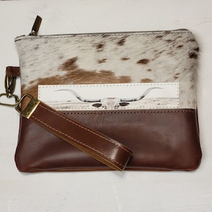 MakeUp bag, Purse Organizer, Catch All, Cowhide
