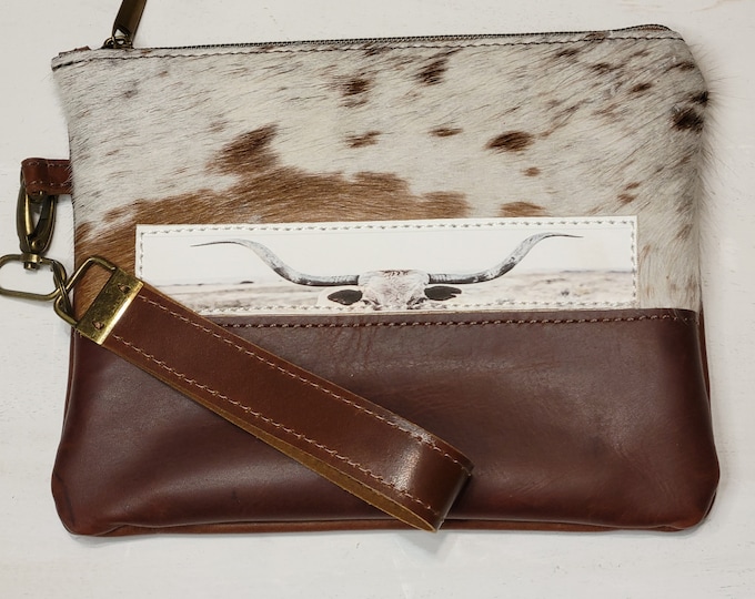 MakeUp bag, Purse Organizer, Catch All, Cowhide