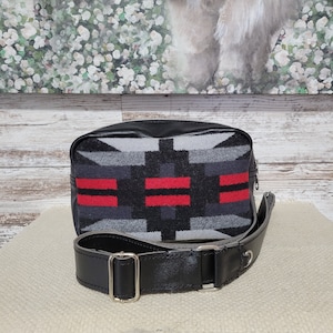 Fanny Pack, Travel Pouch, PNW 100% Wool Italian Leather, Crossbody Bag