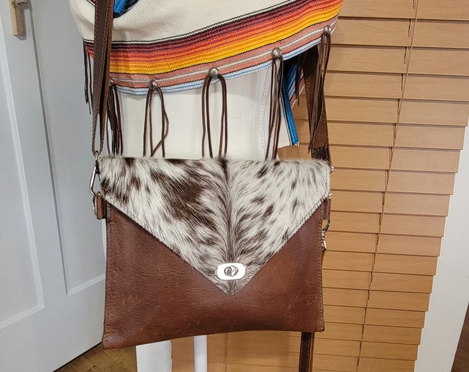 Cowhide Clutch, Italian Leather