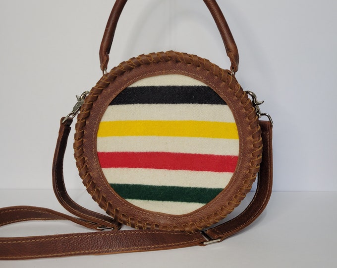 Canteen Purse, Round Handbag, PNW Canteen Style Purse, Western Style Crossbody Purse