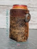 Cozies, Drink Holder, Beer Cozies, Cowhide and Leather 