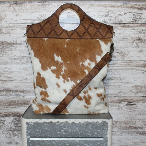 Top Handle Cowhide Purse main image 1