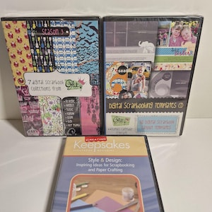 2 nieuwe cd-sets met digitaal glitterontwerp en een gratis dvd-pakket voor het maken van souvenirs