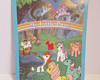 1986 My little Pony Taschenordner Vintage Regenbogen Ponies Hasbro