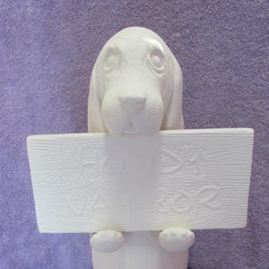Ceramic Bisque Ready to Paint Puppy Dog with Bone Doc Holliday Mold Ceramic Bisque Ready to Paint Puppy Dog with Bone Doc Holliday Mold