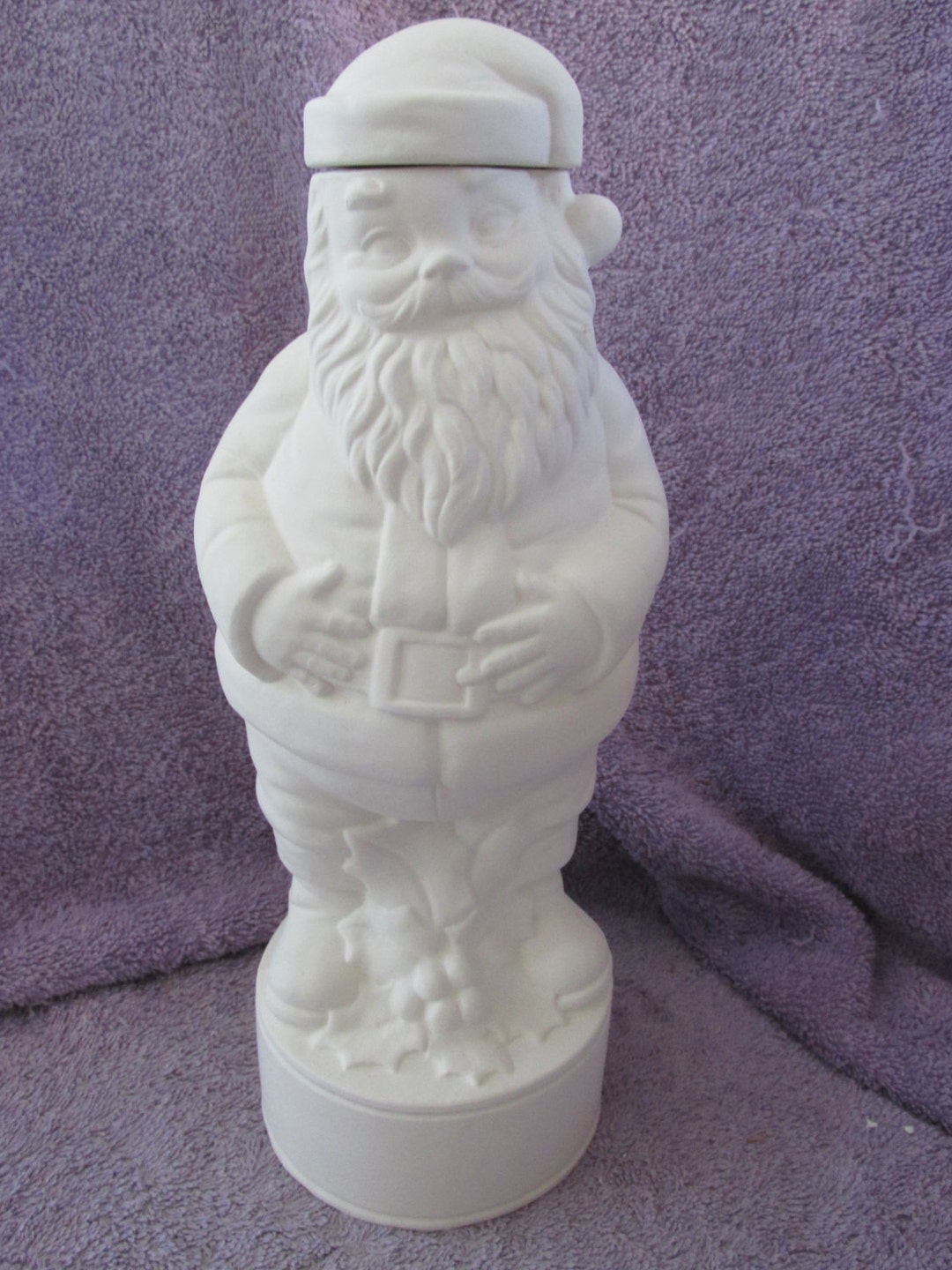 Alberta 510 Santa Decanter Bisque (ready to Paint) Will Take 4 to 6