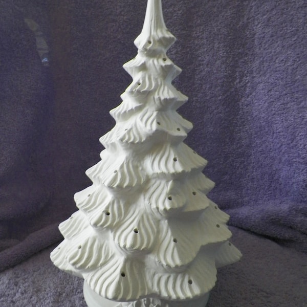 McNee's 631 Ceramic Christmas Tree - Bisque (Ready to Paint)  Will take 4 to 6 weeks to ship after 11/10