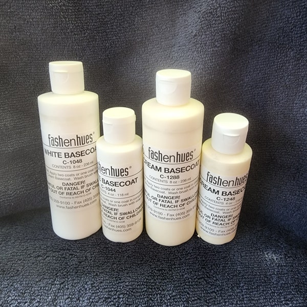 Fashenhues Base Coats - Cream or White - 4 or 8 ounce