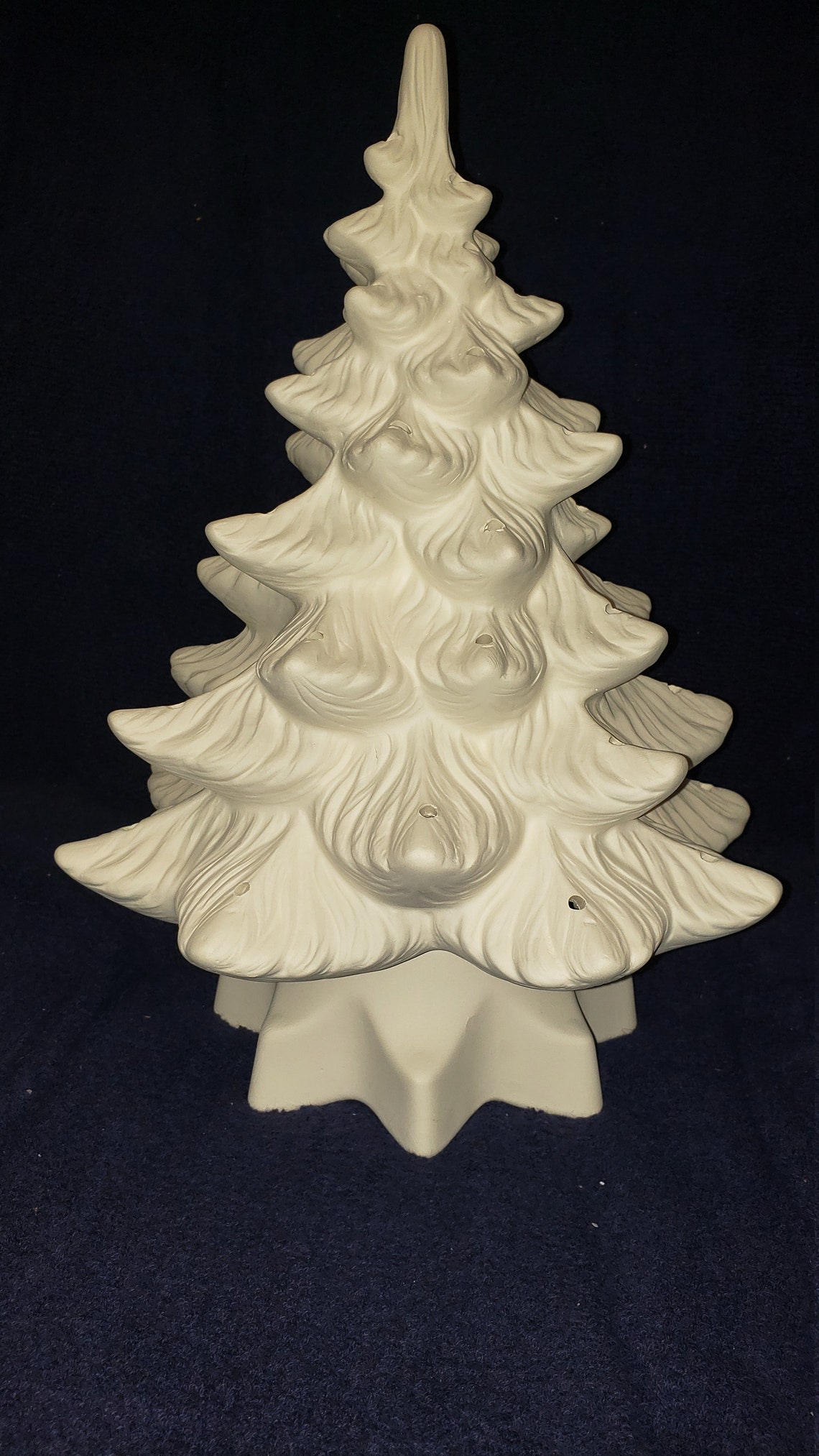 Atlantic A104 Ceramic Christmas Tree With Base Bisque ready Etsy
