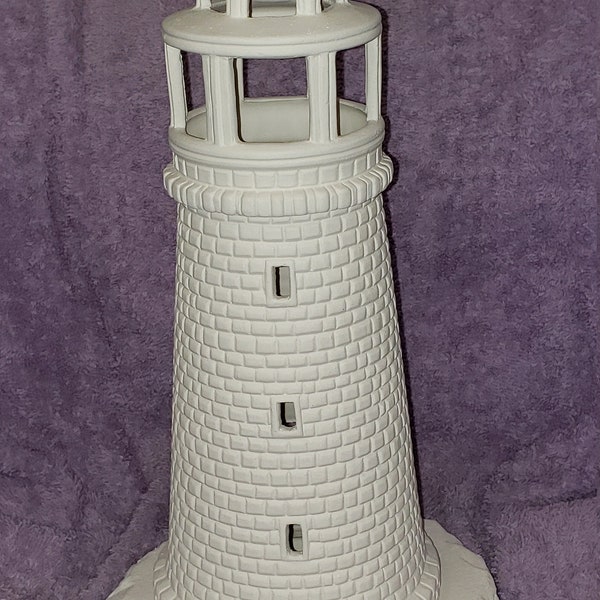 Ceramic Clay Magic 2249 Light House - Bisque (Ready to Paint)