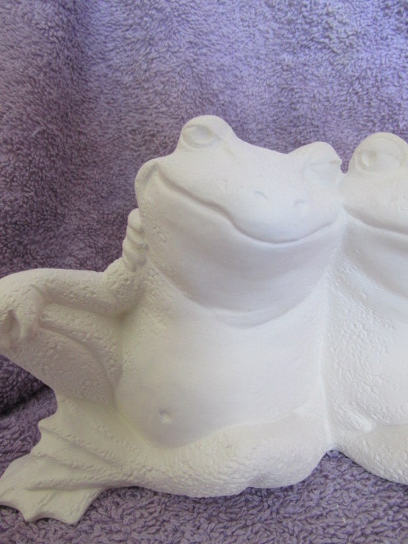 Ceramic Nowell 2982 2 Large Frogs Together Bisque ready Etsy