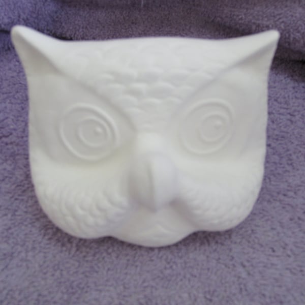 Goodsell 329 Owl Eye Glass Holder - Bisque (Ready to Paint)