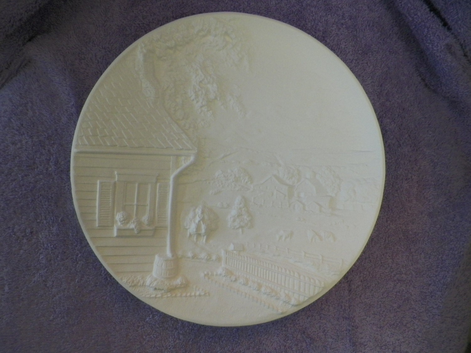 Ceramic Byron 1282 Summer Plate Bisque ready to Paint Etsy