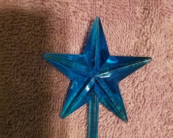 Large Classic Purple, Blue, Pink, Green or Aqua Star for Ceramic Christmas Trees