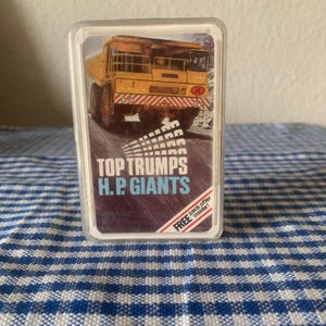 Vintage, década de 1980, Top Trumps, juego de cartas, H.P. Giants, infantil, adulto, juegos, retro, regalo, regalo de Navidad, coleccionable, regalo para papá