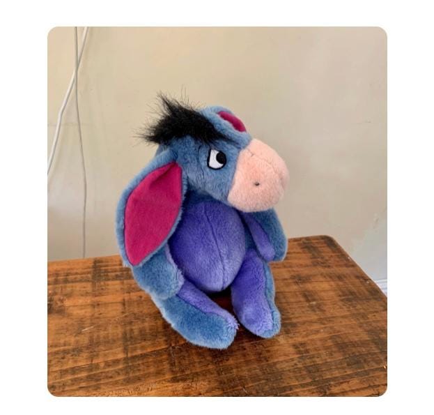 ヴィンテージ、ディズニー、くまのプーさん、イーヨー、ぬいぐるみ