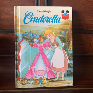Vintage, 1995, Primera edición, Walt Disney, Random House, Cenicienta, Tapa dura, Infantil, Libro, Retro, Regalo, Relleno de medias, Presente, Mamá