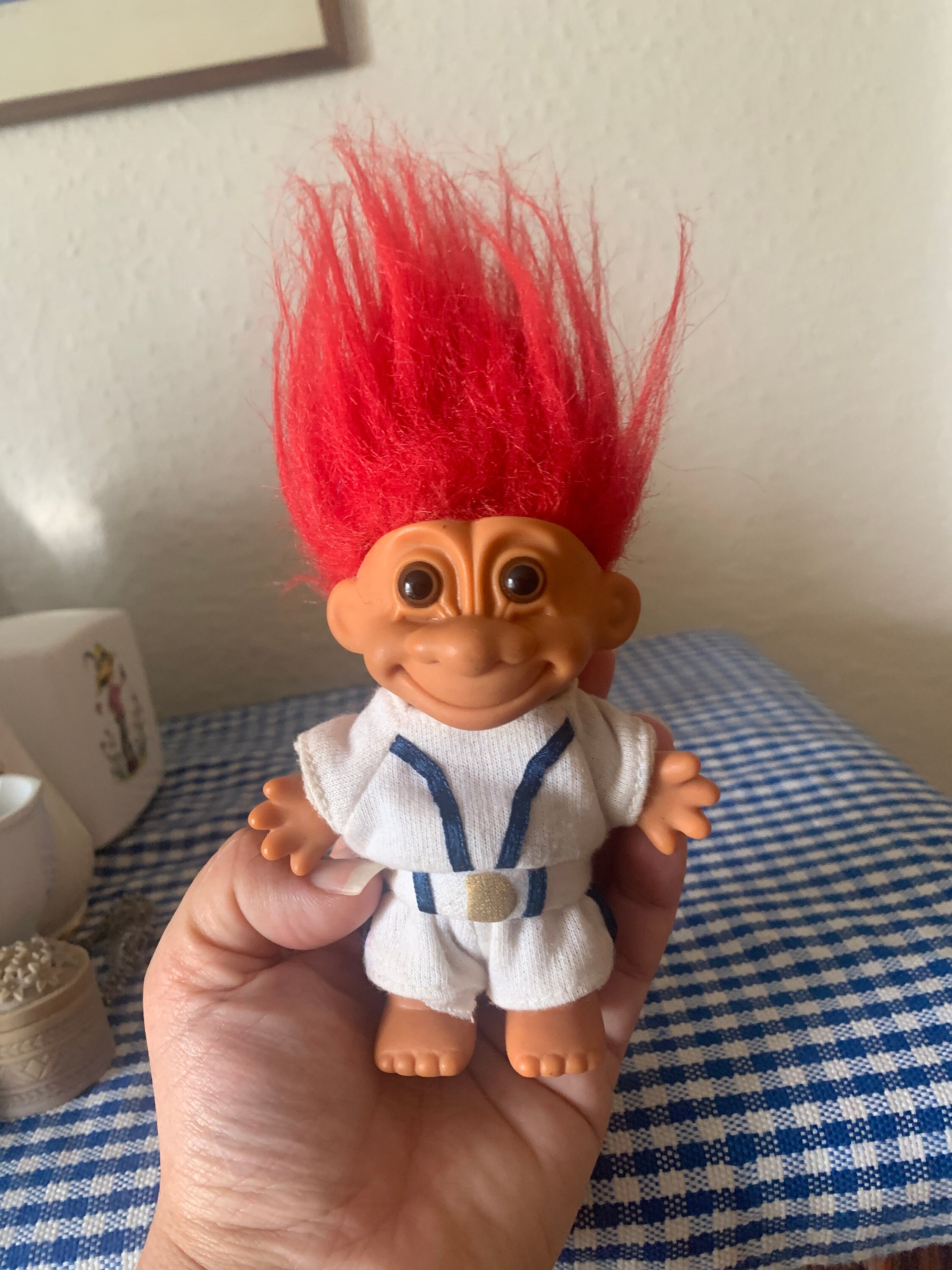 ヴィンテージ、ラス、赤毛、トロール、人形、フィギュア、イン