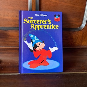 Vintage, 1973, Walt Disney, The Sorcerer’s Apprentice, Mickey Mouse, Hard Back, Children’s, Book, Retro, Secret Santa, Stocking Filler, Gift