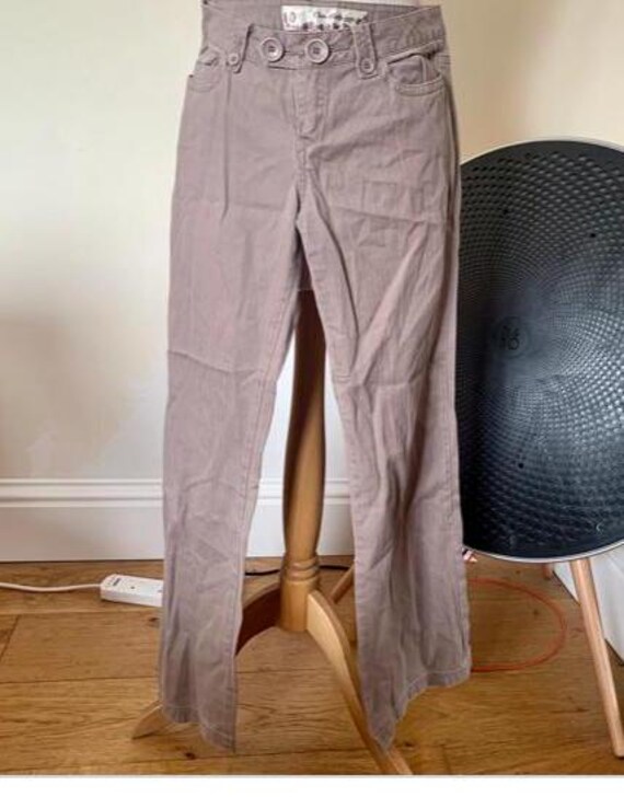 Miss Selfridge Pantaloni A Zampa Viola Vintage, Anni '90, Miss