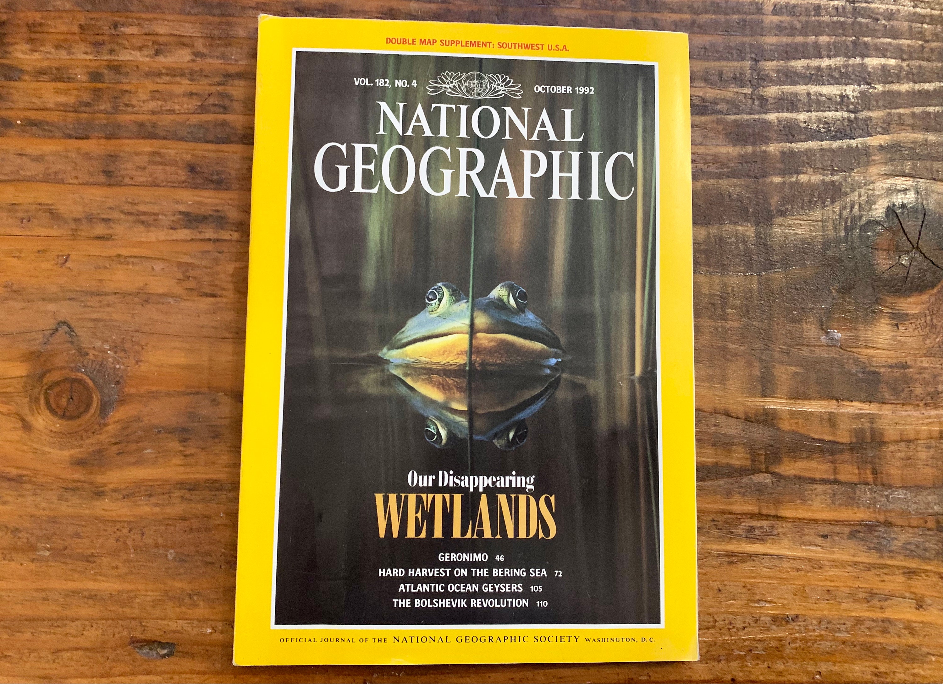 Vintage, October 1992, National Geographic, Magazine, Journal