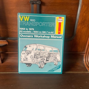 Vintage, 1990, Haynes, VW, 1600, Transporter, 1968-1979, Owners Workshop, Manual, Illustrated, Reference, Hardback, Book, Gift, Present, Son