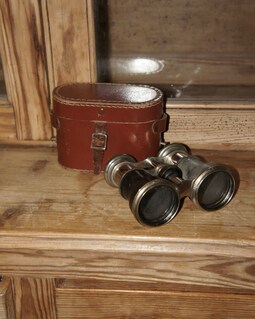 Antique, Le Jockey Club, Paris, Binoculars, Circa, 1890, Victorian