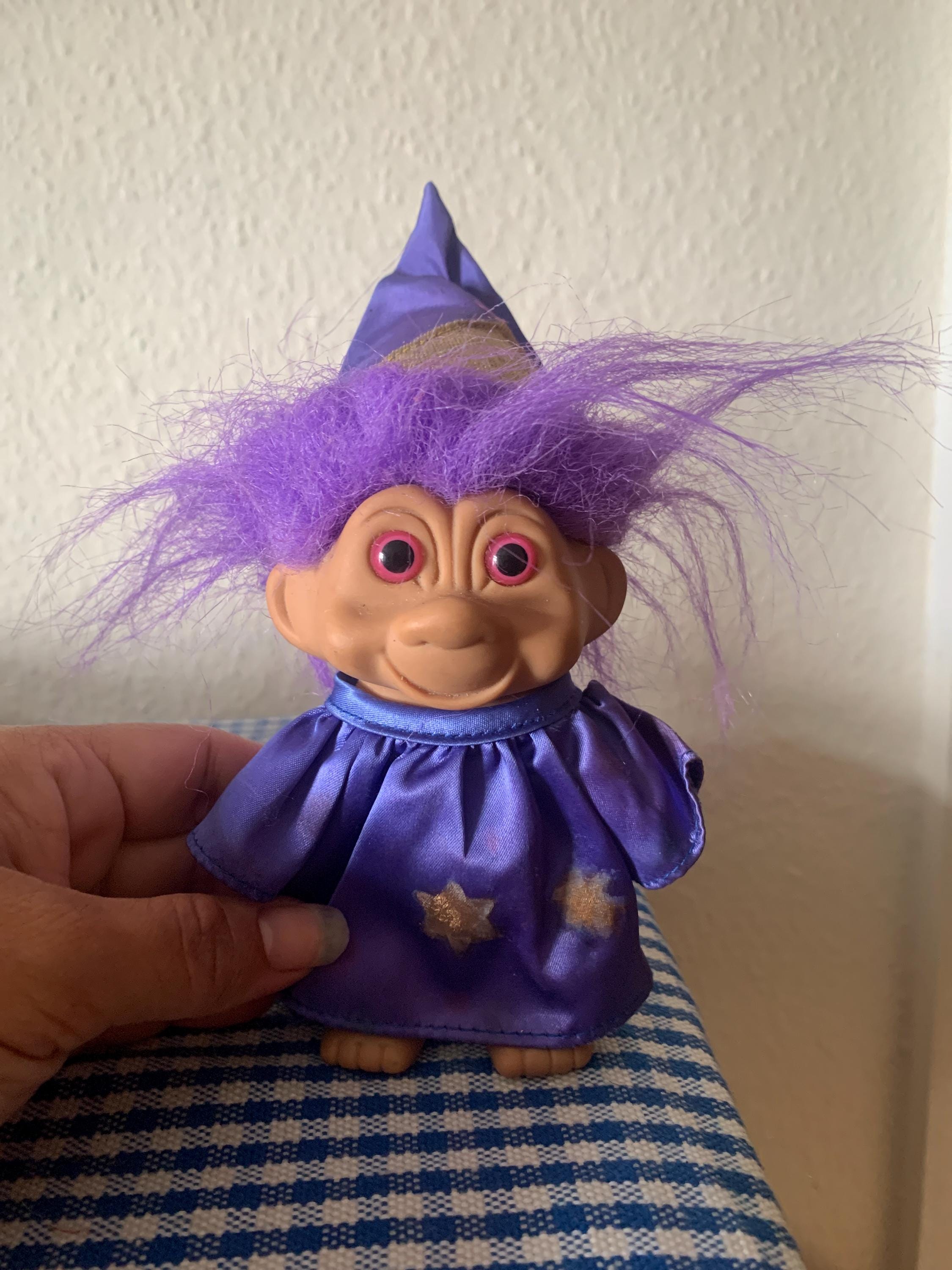 Vintage, 1991, 1990s, TNT, Purple Hair, Wizard, Troll, Doll, Figure, Purple Cloak, Hat, Retro, Stocking Filler, Secret Santa, Gift, Daughter - Etsy Vintage, 1991, 1990s, TNT, Purple Hair, Wizard, Troll, Doll, Figure, Purple Cloak, Hat, Retro, Stocking Filler, Secret Santa, Gift, Daughter - Etsy