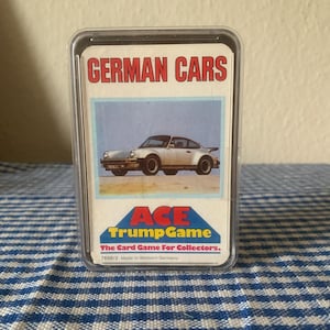 Vintage, Années 80, Ace, Carte, Jeu, Voitures allemandes, Enfants, Adultes, Jeux, Rétro, Cadeau, Père Noël, Collection, Hommes, Fils