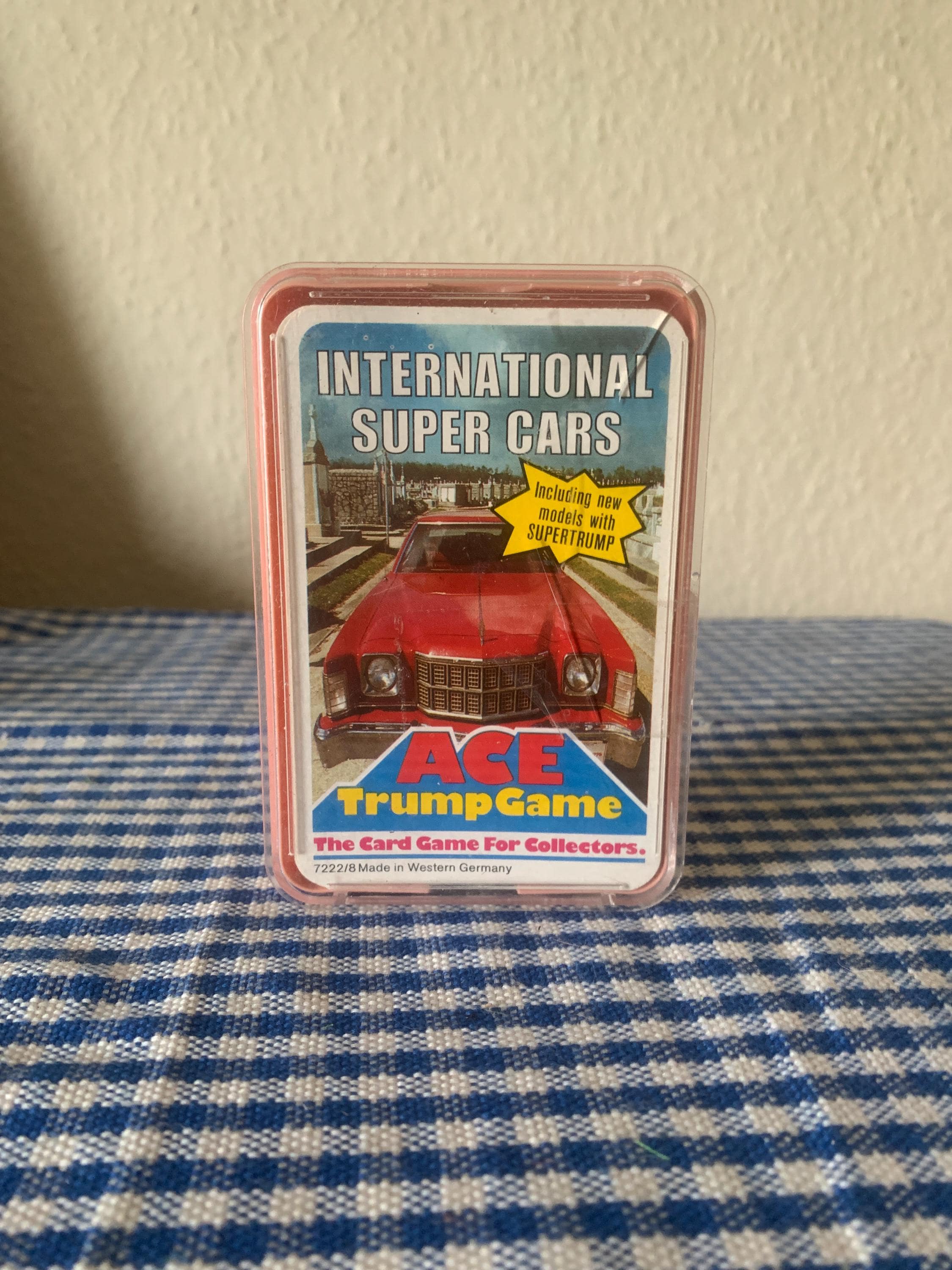 Vintage, 1980s, Ace, Trump, Card, Game, International Super Cars