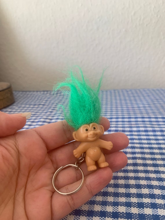 Vintage, 1980s, Russ, Small, Green Hair, Troll, D… - image 2