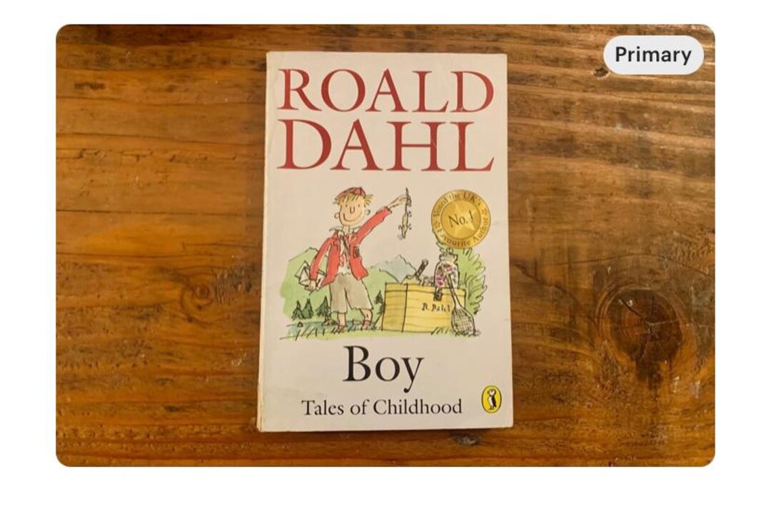 Vintage 1986 Puffin Books Roald Dahl Autobiography Boy Paperback Vintage 1986 Puffin Books Roald Dahl Autobiography Boy Paperback