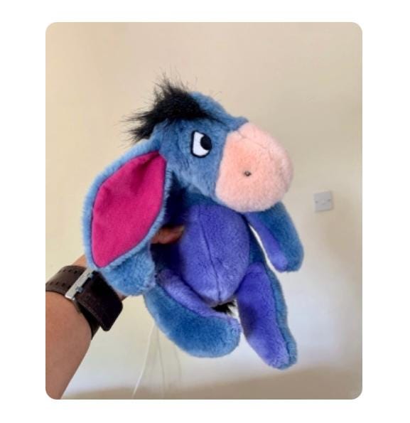 ヴィンテージ、ディズニー、くまのプーさん、イーヨー、ぬいぐるみ