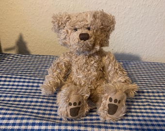 テディベア RUSS Berrie社 アメリカン USA Russ Berrie Moonbeam Teddy Bear Plush White With Rattle Baby