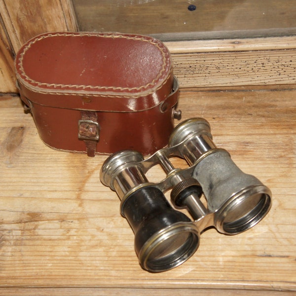 Antique, Le Jockey Club, Paris, Binoculars, Circa, 1890, Victorian, Edwardian, Vintage, opera Glasses, Stage, Theatre, Prop, Steampunk, Gift