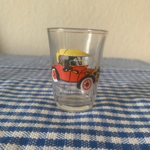 Vintage, French, Classic, Car, Design, Gold Rim, Shot Glass, Singer, Collectible, Gift, Father, Father’s Day, Display, Bar, Pub, Inn, Dad