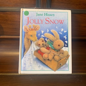 Vintage, 1993, First Edition, Jane Hissey, Jolly Snow, Teddy Bear, Hard Back, Children’s Book, Retro, Stocking Filler, Collectible, Daughter