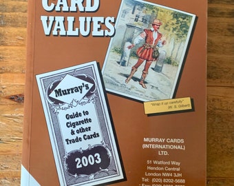cigarette cards valuations Vintage, 2003, Cigarette Card Values, Price Guide, Collectible, Trade Cards,  Reference, Book, Valuation, Valuables, Seller, Gift, Present