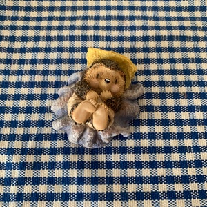 Vintage, Gordon Fraser, Country Companions, Hedgehog, Baby, Figurine, New Baby, Baby Shower, 1990s, Retro, Stocking Filler, Present, Gift